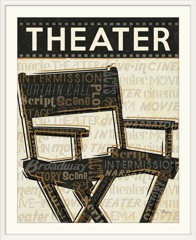 «iii rétro, annonce Cinema, H 30 po x l 24 po x P 1,5 po, Toile