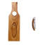 1 Bottle Solid Wood Corner Design Wine Bottle Rack Beige