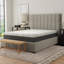 Copper Gel Foam Mattress - Strong Edge Aid, Split King Memory Head 12" To Support Air Grid Base Grey