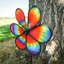 12-inch Tie Dye Daze Flower Spinner