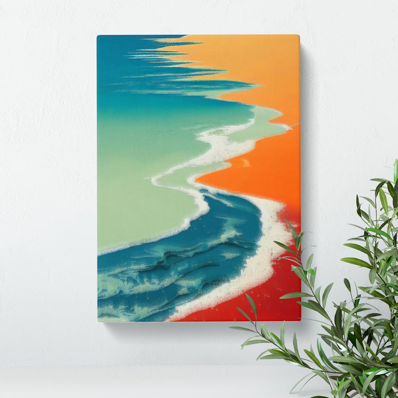 Beach Flames - Wrapped Canvas Print, 50cm H x 35cm W x 3cm D