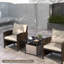 Table d'appoint en osier et rotin -2071975700