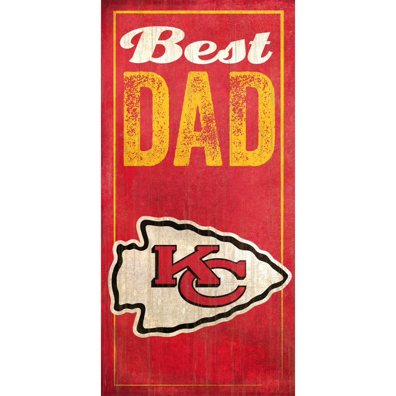 « best dad », impression sur plaque NFL, Chiefs de Kansas City