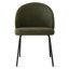 Ensemble de salle à manger 9 pièces moderne avec guéridon ovale 79 po et 8 chaises rembourrées à dossier incurvé-113982181