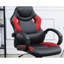 Adjustable Height Office Chair, Armrest Cushions, Seat Back, Black And Red For A Efficient Work Productive Space