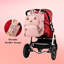  Sac à dos avec sac à langer avec matelas à langer portable, étui à sucette et sangles de poussette, rose-824398594