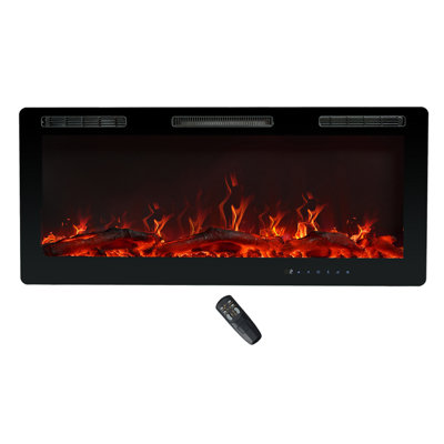 Knollview Marlow Home Co. 106.68cm W Electric Fireplace with 6138 BTU