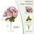 4 pieces of 6 branches chamomile, 12.2" long stem artificial flower bouquet, table center decoration, suitable for weddings, families, parties,Pink-675555410