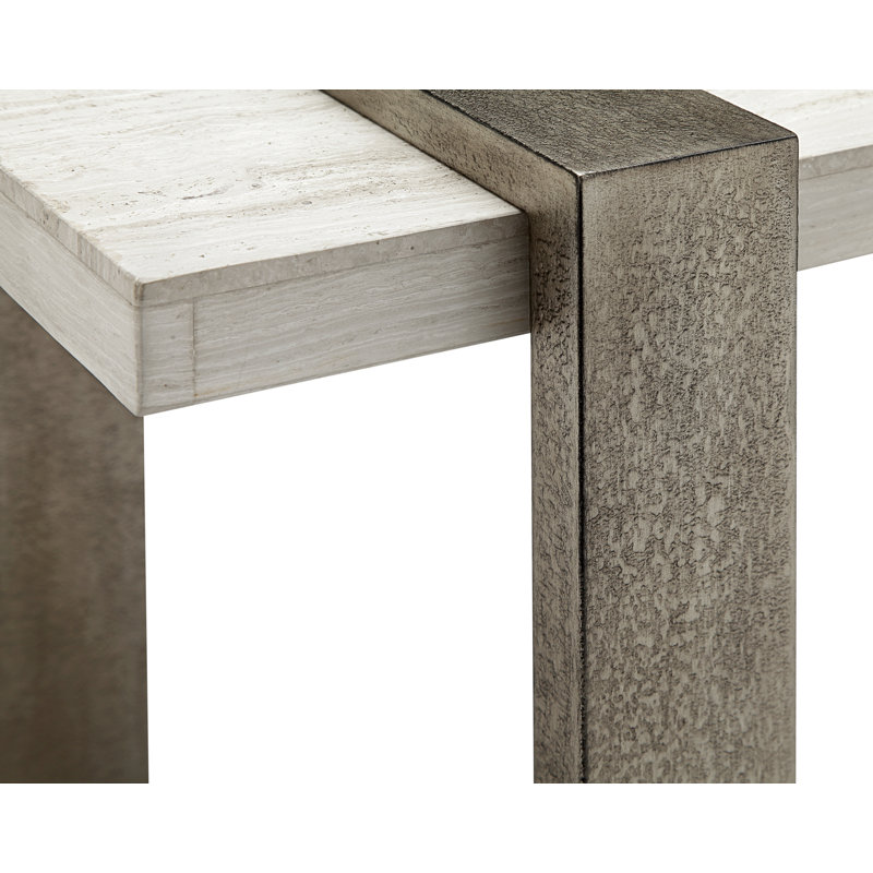 Munoz 48'' Stone Top Console Table