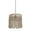 32 cm H Drum Bamboo Pendant Shade ( Uno ) in Brown