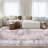 Machine Washable Rugs Oriental Floral Non-Slip Low Pile Rubber Backing Area Rug for Living Room Bedroom Kitchen Dining Room-858299266