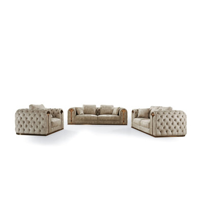 Khristy 3 - Piece Living Room Set