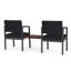Structure tandem 2 places avec table centrale en acier Lenox-858559717-923505933-858559725