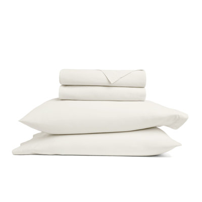 100% Cotton Percale Brushed & Washed 4 Piece Sheet Set