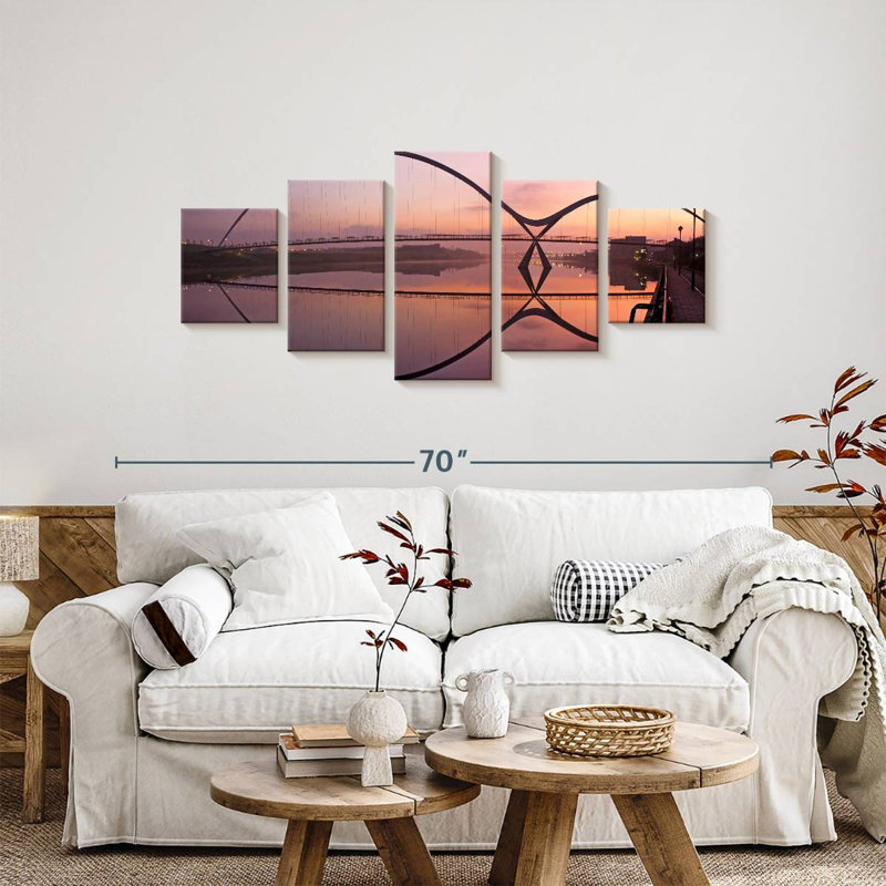 Infinity Bridge Reflection, 24" H x 55" W