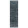 Miesner Dario Modern Striped Blue Grey Polyester High-Low Indoor Area Rug