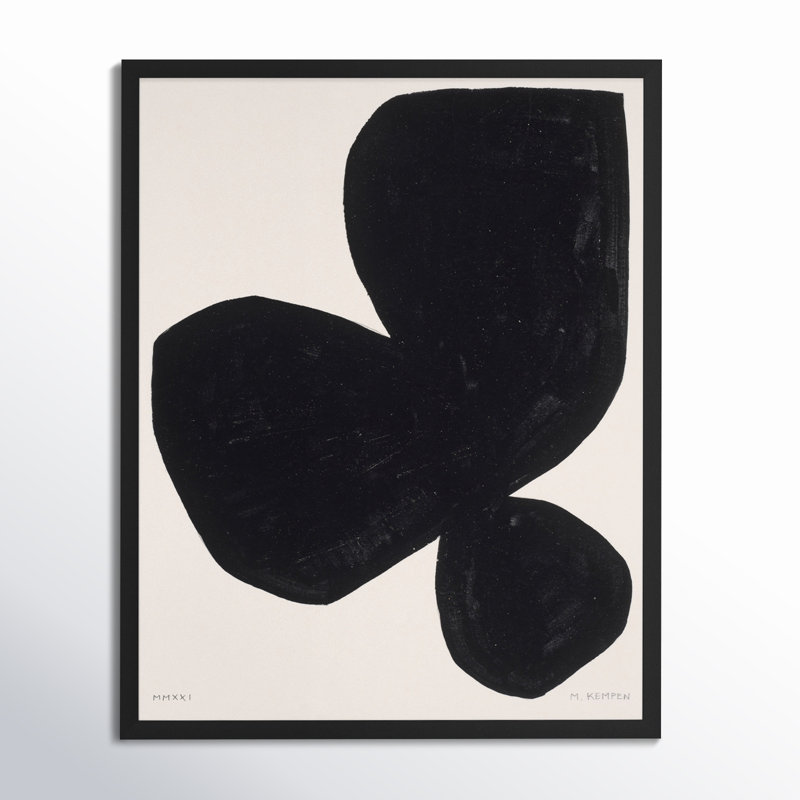 Module On White 5 by Michael Kempen, 20" H x 16" W x 1.25" D, Black