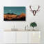 Moon over South Tyrol in Italy in Abstract - Wrapped Canvas-55313700