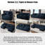 Chenille bleue 3 places, profondeur d'assise surdimensionnée. Doux et pour un bureau d'appartement. Assemblage polyvalent, mobilier de bureau modulaire Cloud 3. Siège très confortable, tissu respirant. Contemporain-121361844