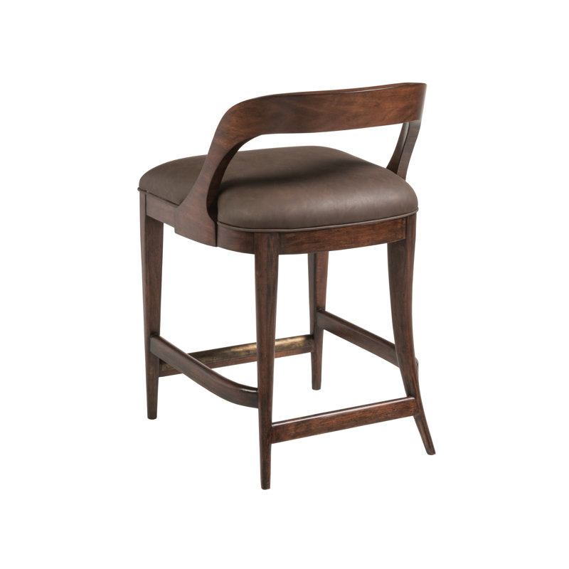 Signature Designs Upholstered Stool with Solid Wood Frame, Counter Stool (24" Seat Height)