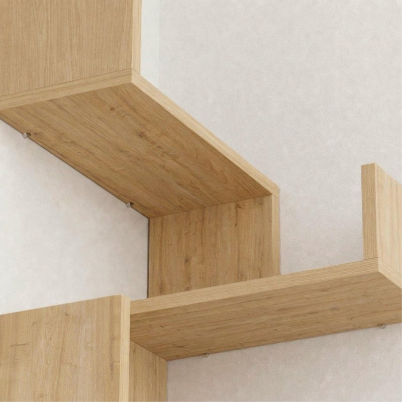Corner Shelf, Sapphire Oak