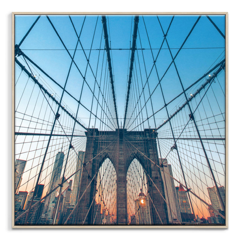 Print on Canvas, 61cm H x 61cm W x 4cm D, Timber Floater Framed