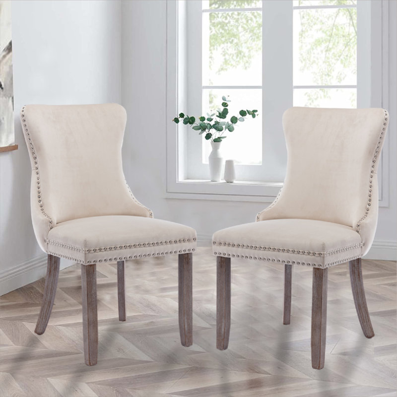 Chaise parsons Simkins, Beige, Brun