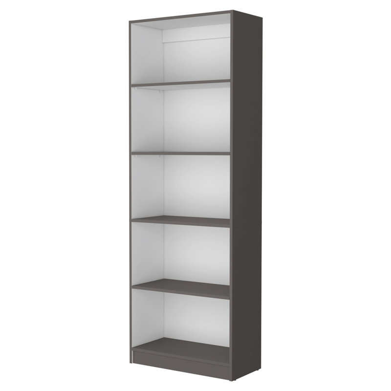 5-shelf Bookcase - Efficient Storage Option. . Fits Contemporary Interiors In Spacious Solution. Enhances Room Utilization