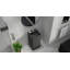 Badeloft Square Stone Resin Freestanding Pedestal Bathroom Sink SB-01-A-MBLK in Matte Black-71525542