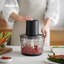 Hachoir électrique - 4 lames tranchantes, hachoir à bol en verre de 2,2 l pour la viande, les légumes, les fruits, les noix et plus encore