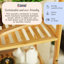Froppi Wooden Washing Hamper Laundry Basket for Bathrooms L40.5 W33 H160 cm