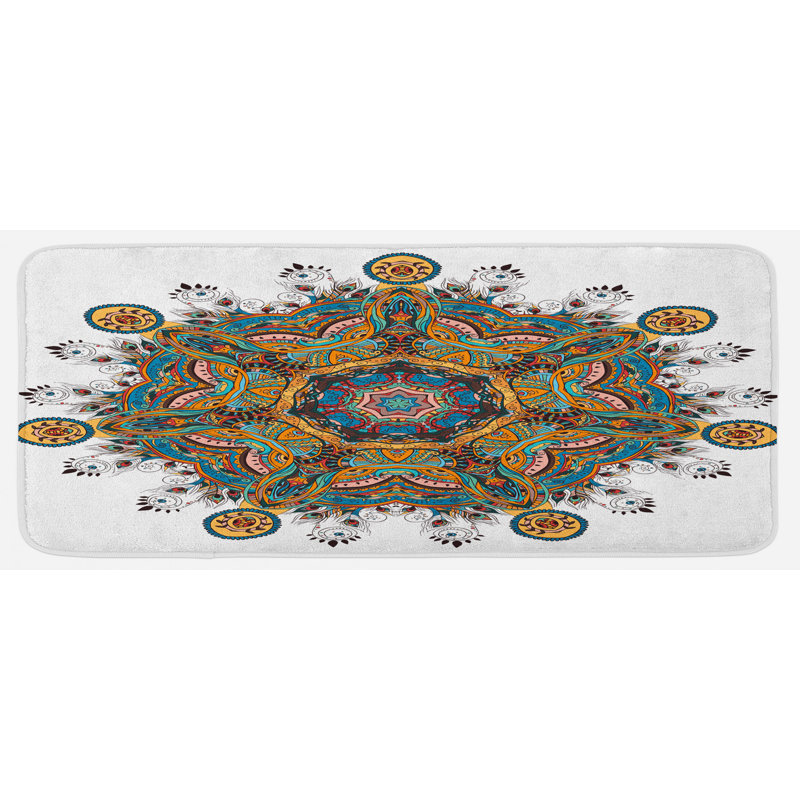 Tapis de cuisine mandala
