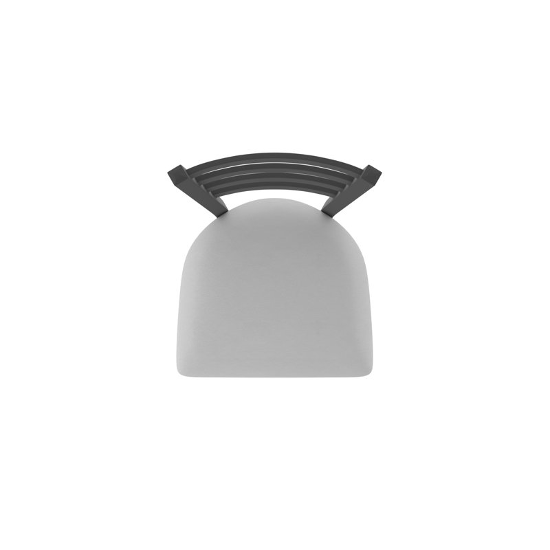 Tabouret pivotant Jackie, Noir froissé, Vinyle - gris Folkstone Canter, Tabouret de bar (siège d'une hauteur de 30 po)