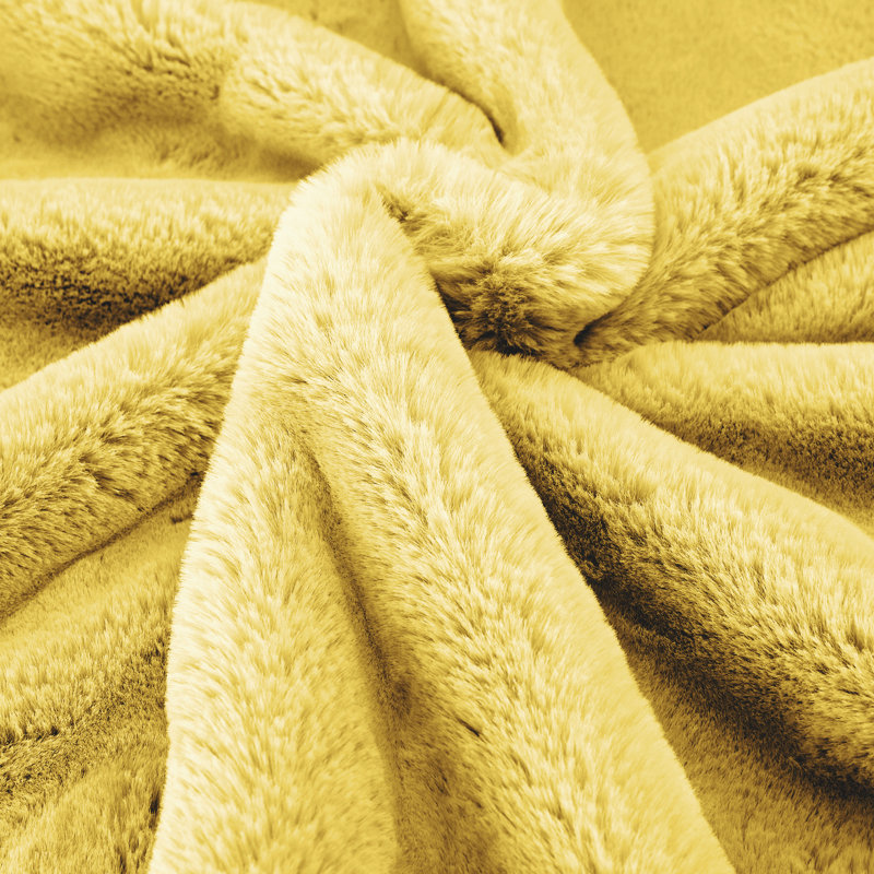 Weighted Throw Blanket, 127cm W x 152.4cm L, Sunshine Yellow