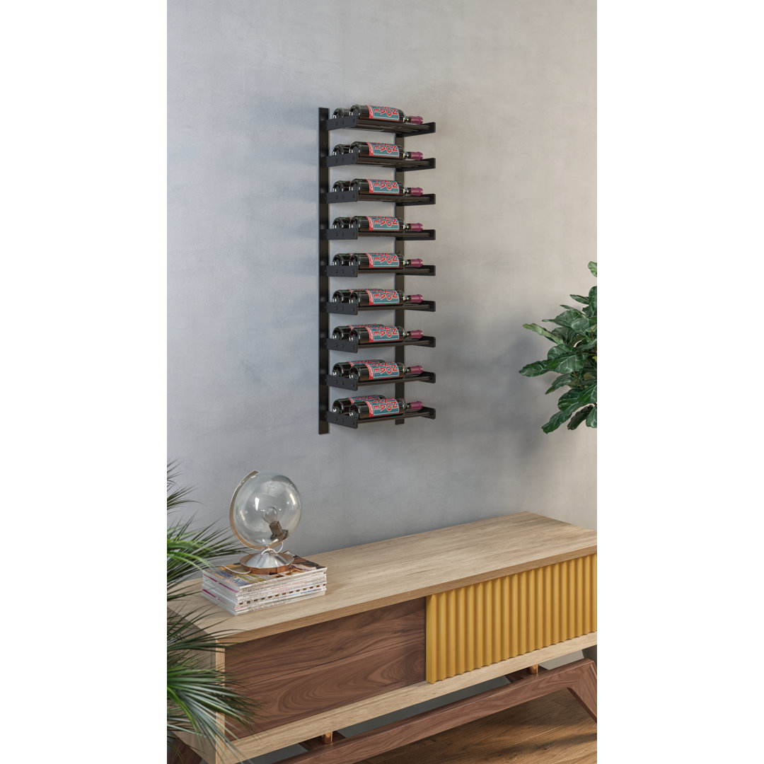 Abbie-May Wall Mounted Wine Bottle Rack Prep & Savour 