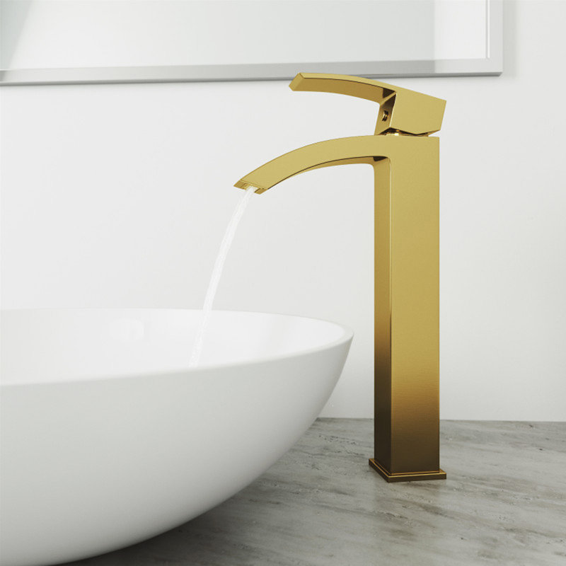 Robinet pour salle de bain Reynoldsburg, Or brossé