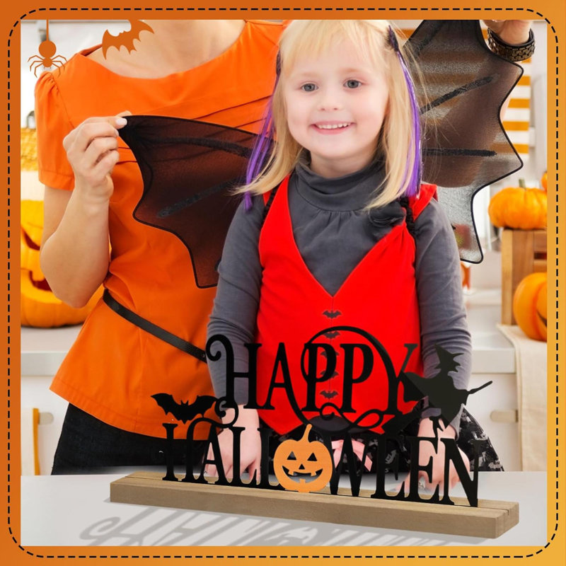 Happy Halloween Table Decor Farmhouse Table Block Block