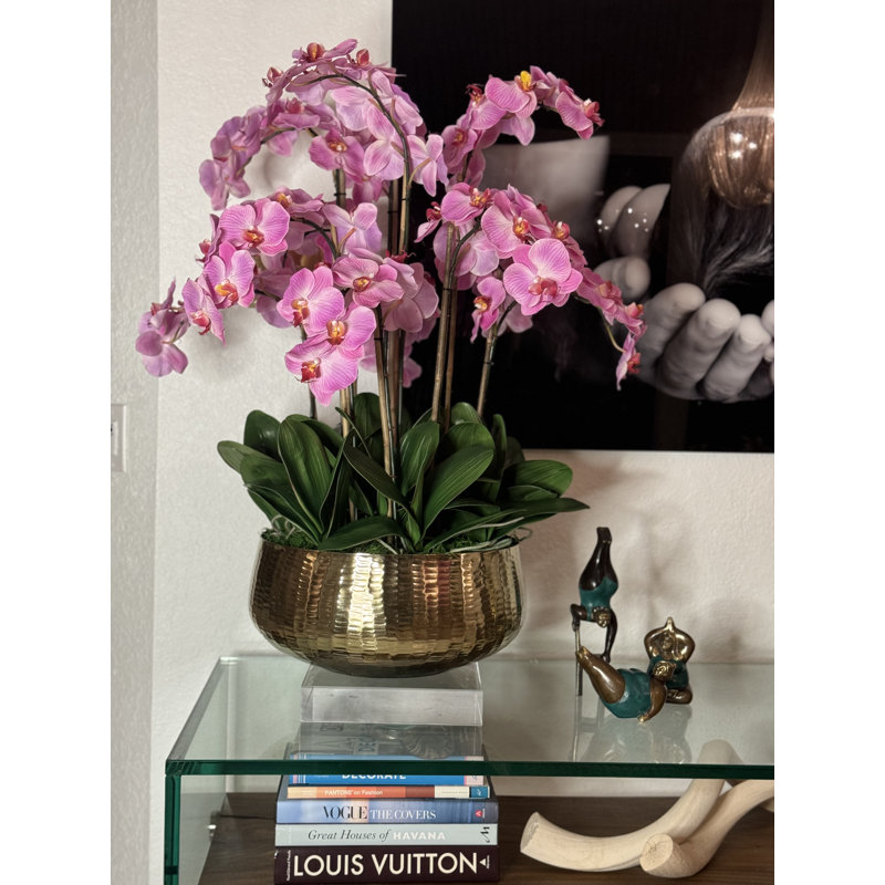 Roberi Orchid Arrangement in Planter, 38" H x 22" W x 22" D