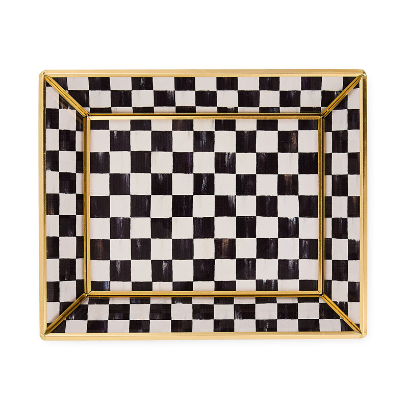 Courtly Check Small Glass Tray