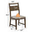 Chaise rembourrée en bois Halden