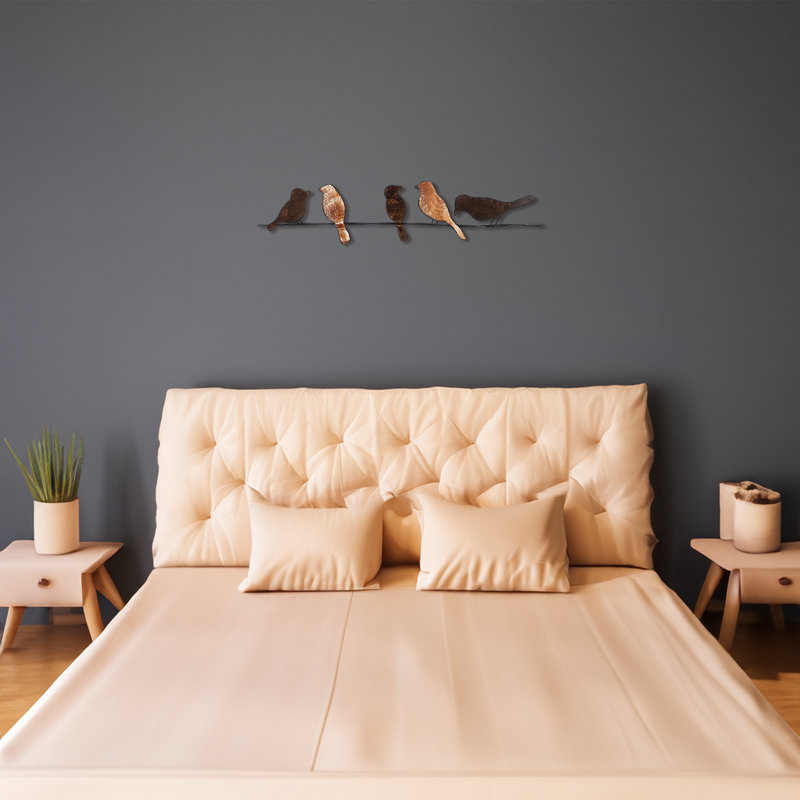 5-Birds Metal Wall Decor
