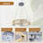3 - Light Crystal Dimmable LED Geometric Chandelier