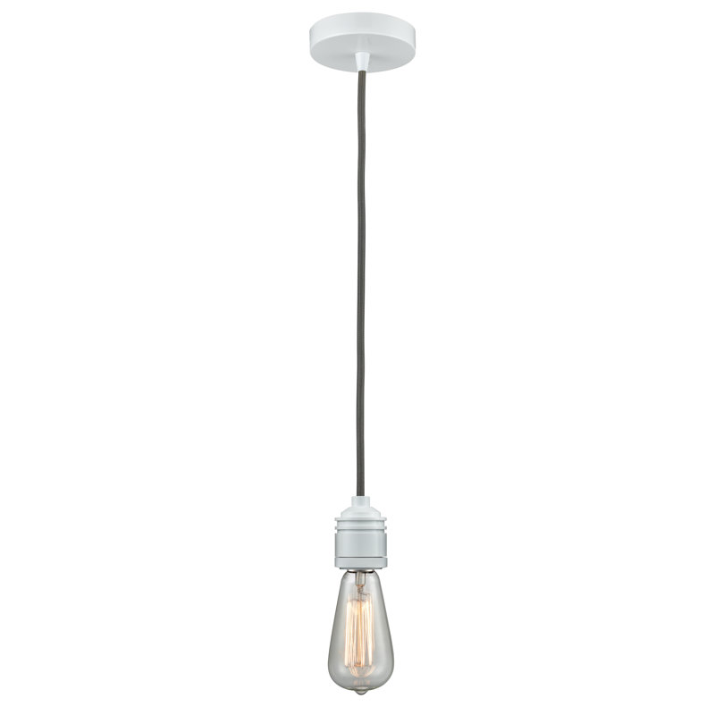 Cecil 1 - Light Single Pendant, White/Gray