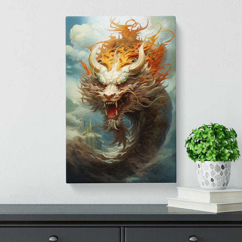 Chinese Dragon Conceptual - No Frame Print, 76cm H x 50cm W x 3cm D