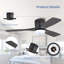 Ventilateur de plafond encastré 48 po à 3 pales en bois massif sculpté à 6 vitesses, silencieux et réversible, avec moteur à intensité variable et télécommande, noir-710460075-710460087