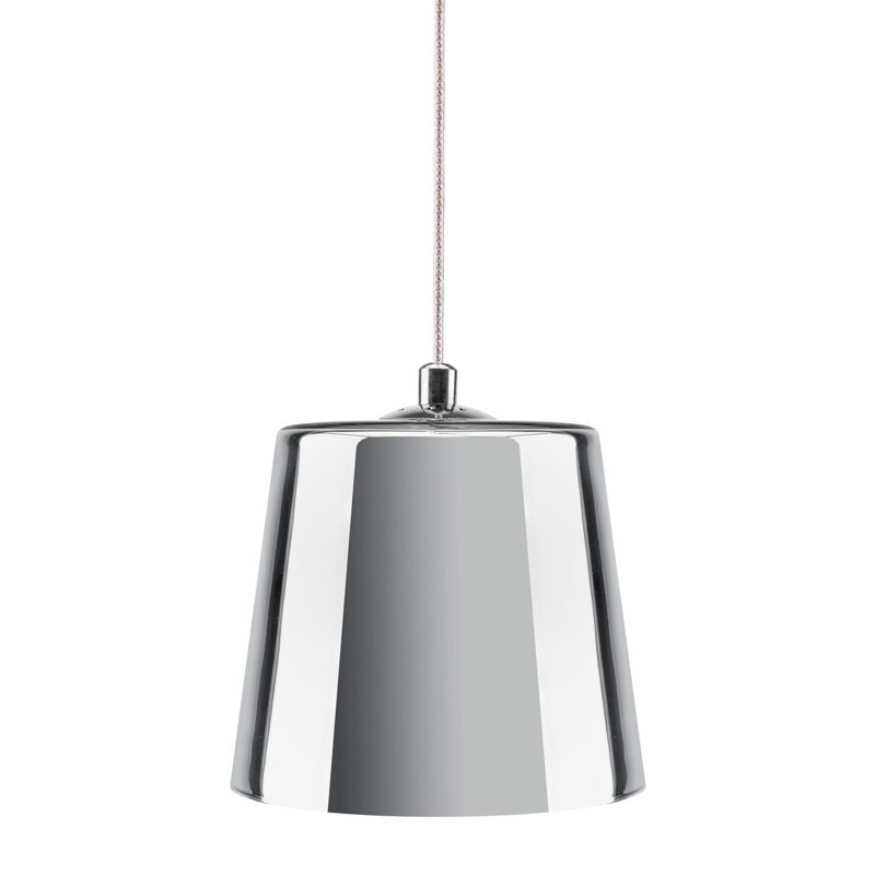 Buck 1 - Light White Bell Pendant, Silver