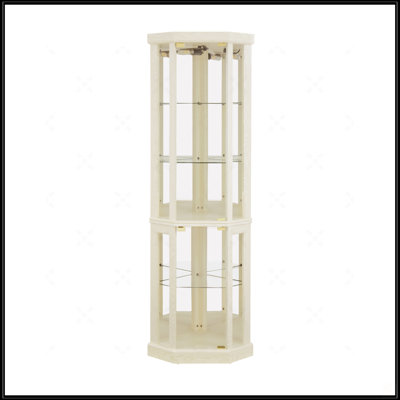 Vitrine d'angle vitrée d'angle pour vitrine d'angle