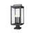 Stephan Sand Black 5 Light Outdoor Pier Mounted Fixture