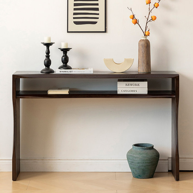 Console en bois massif de style américain., H 29,5 po x l 59 po x P 11,8 po