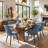 Modern Dining Chairs Faux Leather Upholstered Kitchen Chairs Side Chair With Metal Legs-453452133
